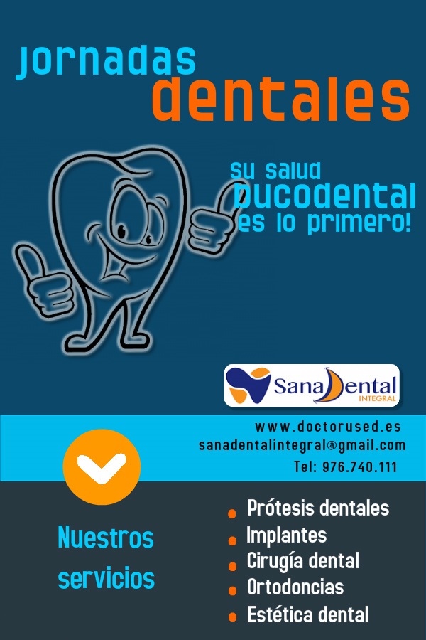 Cartel de "Jornadas Dentales"